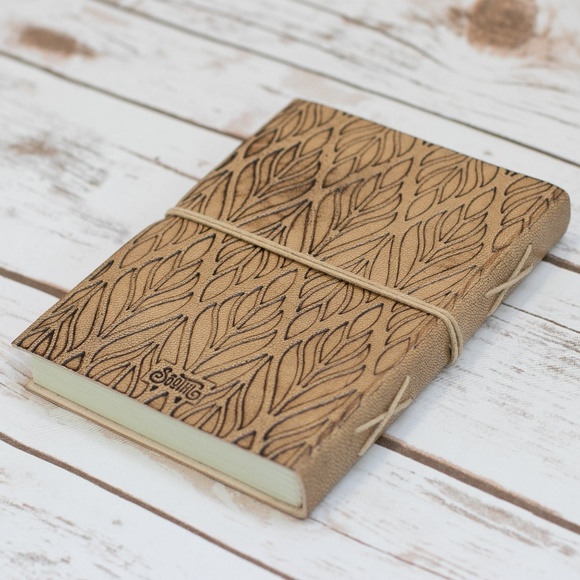 “...but what you write remains" Leather Journal - Picture 5 of 7